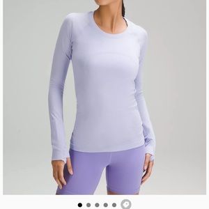 Lulu Lemon Lilac long sleeve top